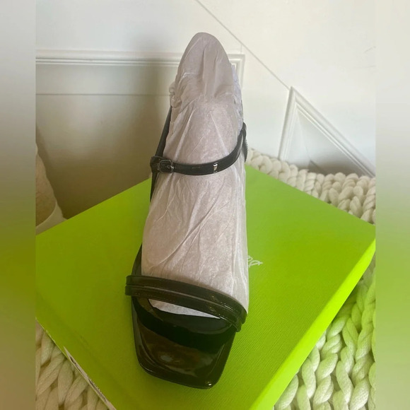 New in box - Sam Edelman size 10 Kit Slingback heel in black patent - Picture 4 of 5